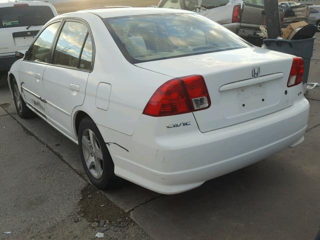 2HGES26864H616605 - 2004 HONDA CIVIC EX WHITE photo 3