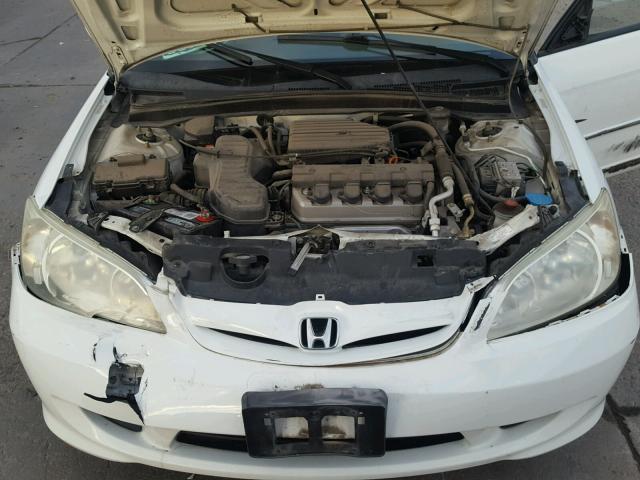 2HGES26864H616605 - 2004 HONDA CIVIC EX WHITE photo 7