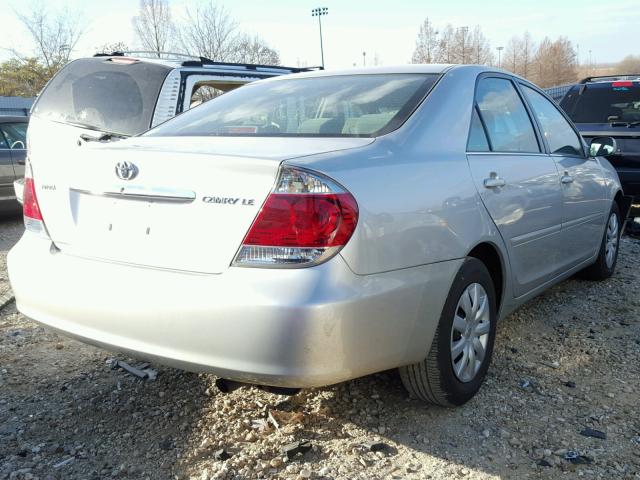 4T1BE32K76U642965 - 2006 TOYOTA CAMRY LE SILVER photo 4