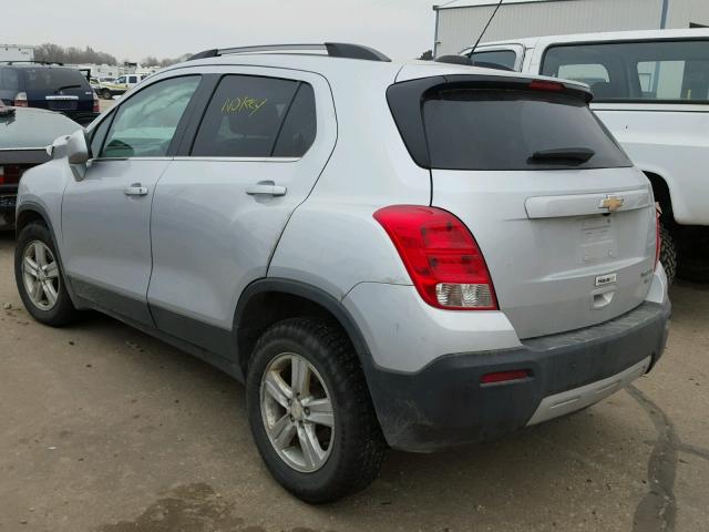 3GNCJPSB4GL247432 - 2016 CHEVROLET TRAX 1LT SILVER photo 3