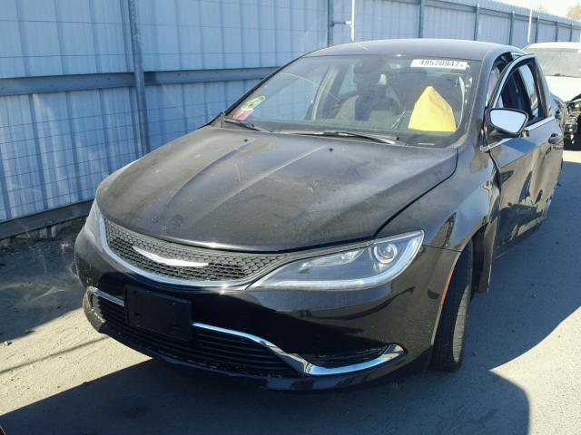 1C3CCCAB7FN708364 - 2015 CHRYSLER 200 LIMITE BLACK photo 2