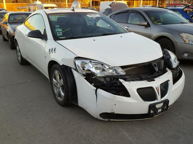 1G2ZH17N284110435 - 2008 PONTIAC G6 GT WHITE photo 1