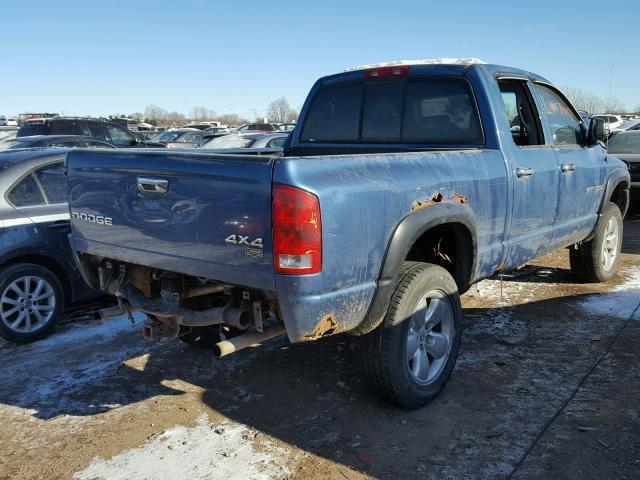 1D7HU18ZX3S161826 - 2003 DODGE RAM 1500 S BLUE photo 4