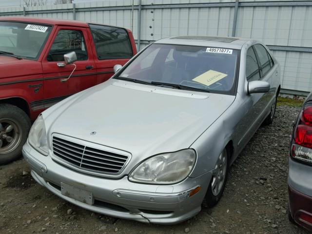 WDBNG75J11A194026 - 2001 MERCEDES-BENZ S 500 SILVER photo 2