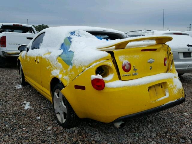 1G1AM15B677311970 - 2007 CHEVROLET COBALT SS YELLOW photo 3