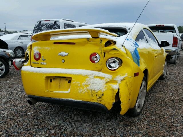 1G1AM15B677311970 - 2007 CHEVROLET COBALT SS YELLOW photo 4