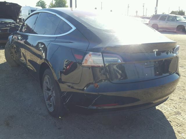 5YJ3E1EA7JF013868 - 2018 TESLA MODEL 3 შავი ფოტო 3