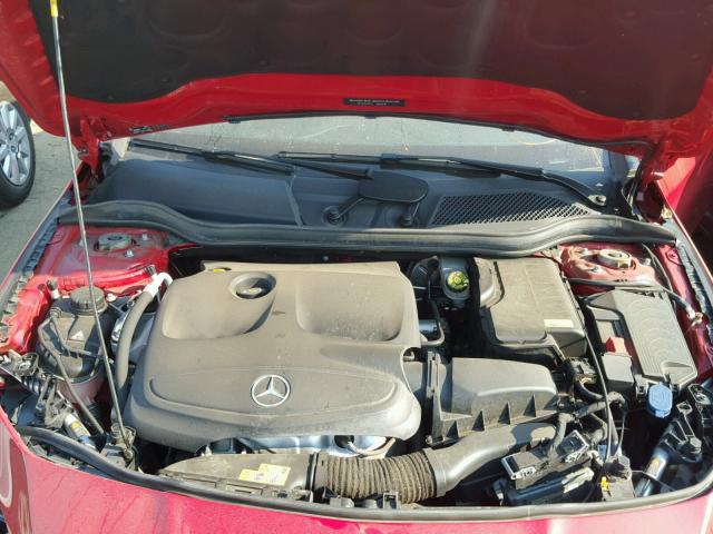 WDDSJ4GBXGN391617 - 2016 MERCEDES-BENZ CLA 250 4M RED photo 7