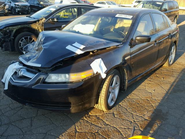 19UUA65504A017047 - 2004 ACURA TL BLACK photo 2