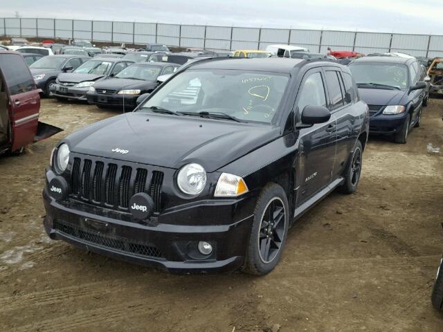 1J8FF47W08D590210 - 2008 JEEP COMPASS SP BLACK photo 2