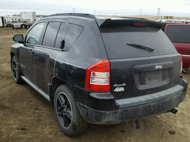 1J8FF47W08D590210 - 2008 JEEP COMPASS SP BLACK photo 3