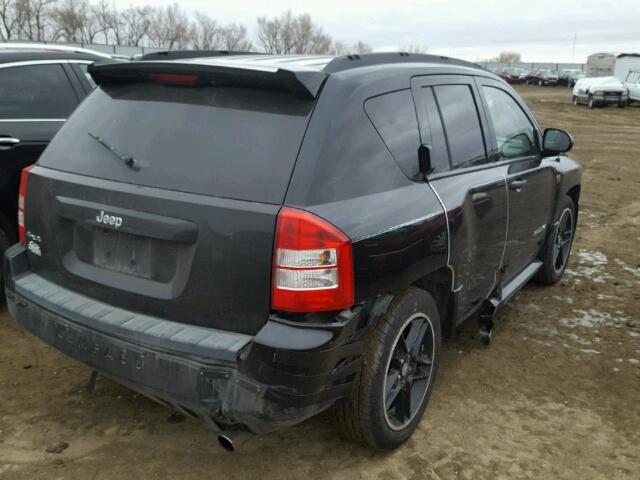 1J8FF47W08D590210 - 2008 JEEP COMPASS SP BLACK photo 4
