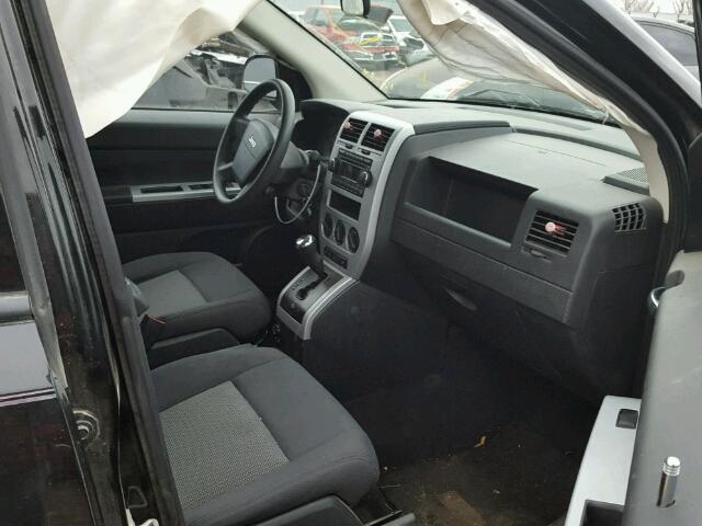 1J8FF47W08D590210 - 2008 JEEP COMPASS SP BLACK photo 5