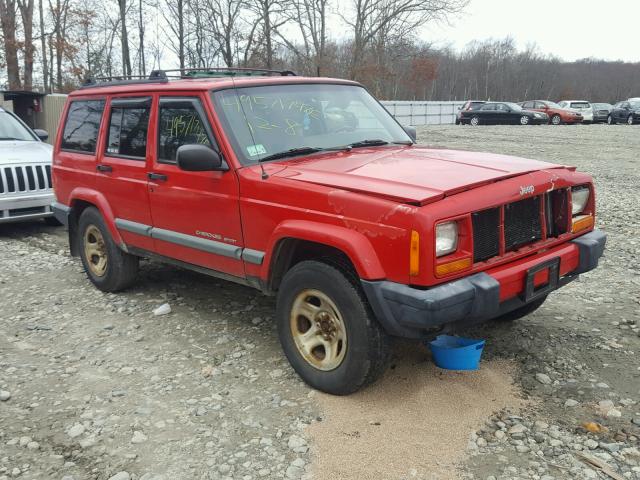 1J4FF68S9XL605512 - 1999 JEEP CHEROKEE S RED photo 1