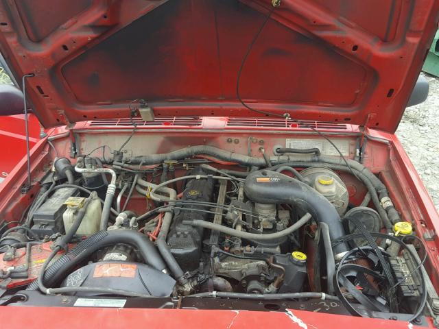 1J4FF68S9XL605512 - 1999 JEEP CHEROKEE S RED photo 7