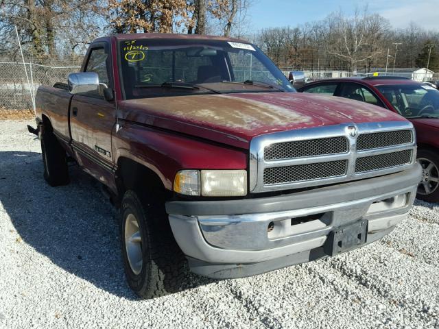 1B7HF16Y0RS628565 - 1994 DODGE RAM 1500 BURGUNDY photo 1