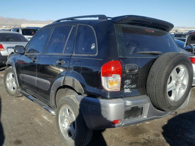 JTEGH20VX20064916 - 2002 TOYOTA RAV4 BLACK photo 3