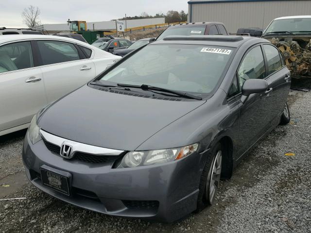 19XFA1F80BE041894 - 2011 HONDA CIVIC EX GRAY photo 2