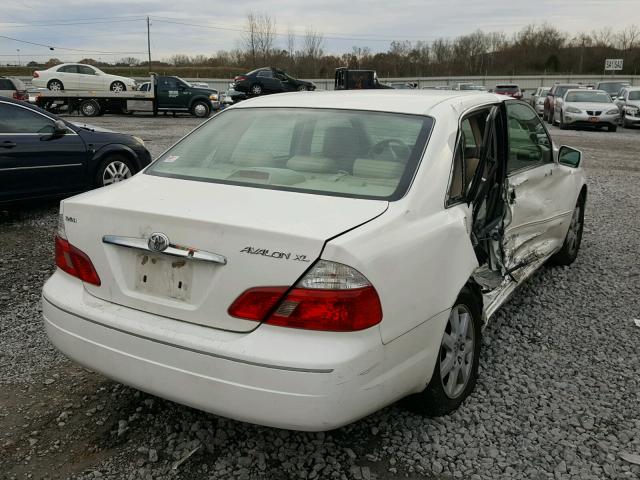 4T1BF28B83U284530 - 2003 TOYOTA AVALON XL WHITE photo 4