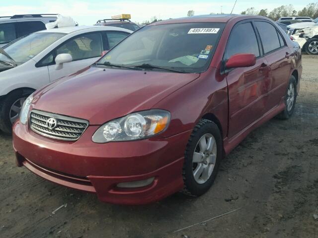 1NXBR32E06Z672307 - 2006 TOYOTA COROLLA CE RED photo 2