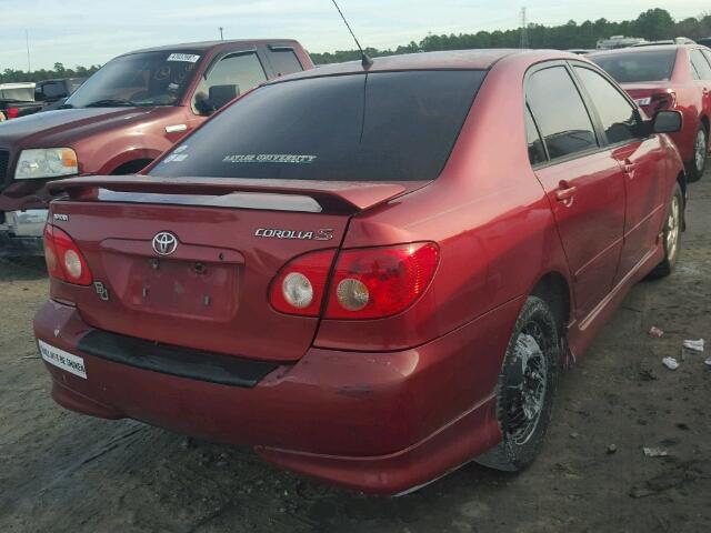 1NXBR32E06Z672307 - 2006 TOYOTA COROLLA CE RED photo 4