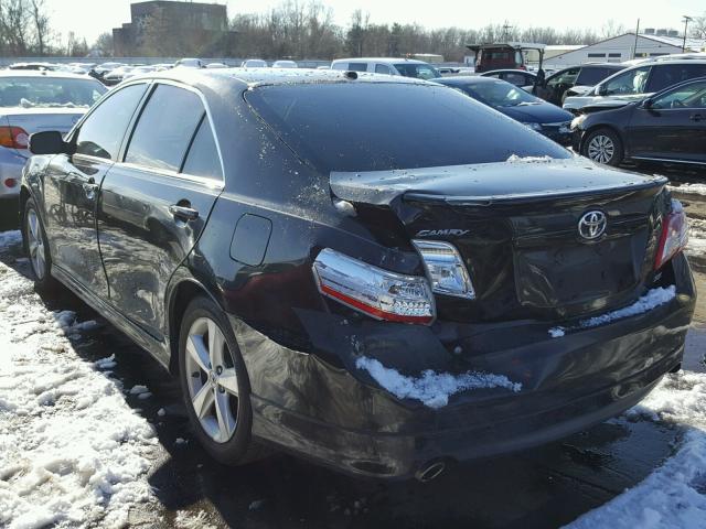 4T1BK3EK5AU111387 - 2010 TOYOTA CAMRY SE BLACK photo 3