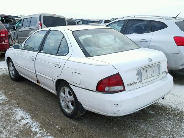 3N1CB51D71L511752 - 2001 NISSAN SENTRA XE WHITE photo 3