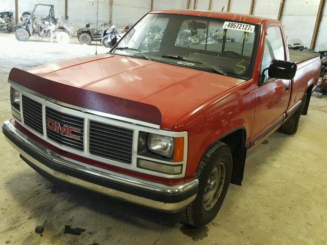 2GTEC14Z5K1525963 - 1989 GMC SIERRA C15 RED photo 2