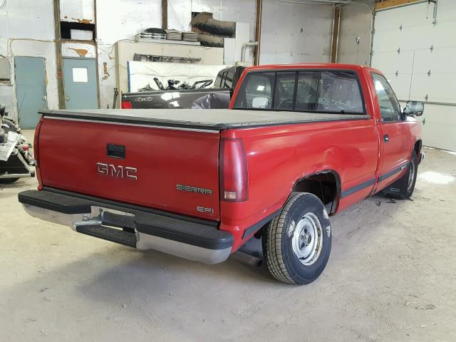 2GTEC14Z5K1525963 - 1989 GMC SIERRA C15 RED photo 4