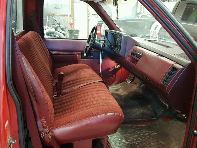 2GTEC14Z5K1525963 - 1989 GMC SIERRA C15 RED photo 5