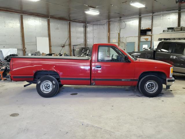 2GTEC14Z5K1525963 - 1989 GMC SIERRA C15 RED photo 9