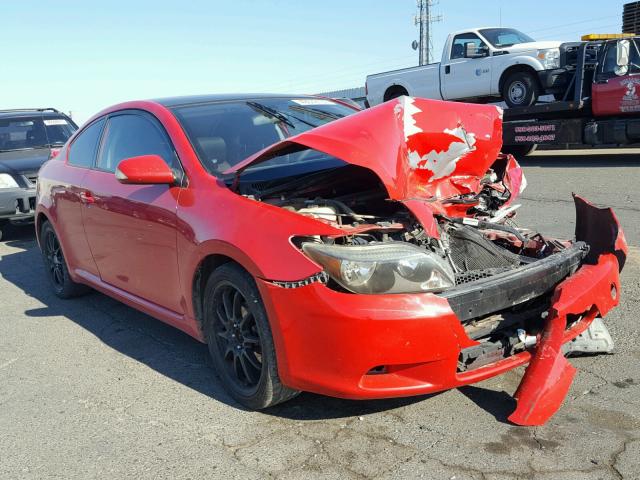 JTKDE177750060546 - 2005 TOYOTA SCION TC RED photo 1