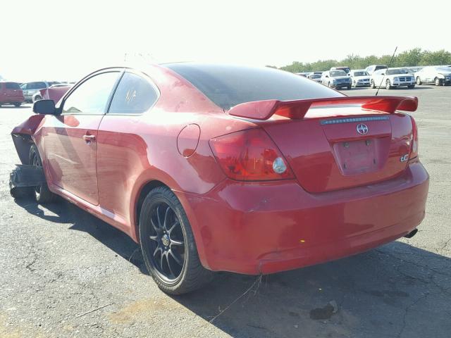 JTKDE177750060546 - 2005 TOYOTA SCION TC RED photo 3