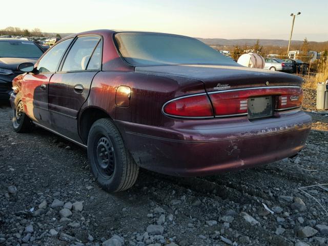 2G4WS52J121246162 - 2002 BUICK CENTURY CU BURGUNDY photo 3