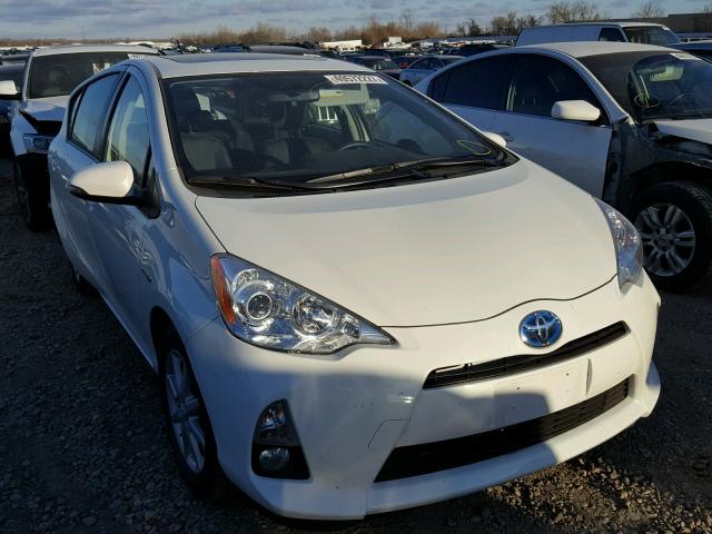 JTDKDTB36D1056241 - 2013 TOYOTA PRIUS C WHITE photo 1