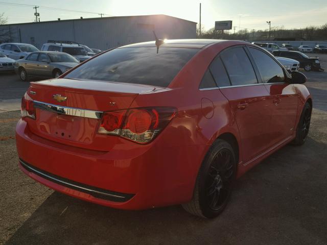 1G1PC5SBXE7190432 - 2014 CHEVROLET CRUZE LT RED photo 4