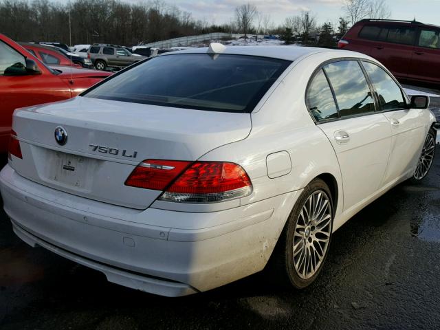 WBAHN83558DT83350 - 2008 BMW 750 LI WHITE photo 4