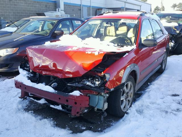 JF1GG686X6H822200 - 2006 SUBARU IMPREZA OU RED photo 2