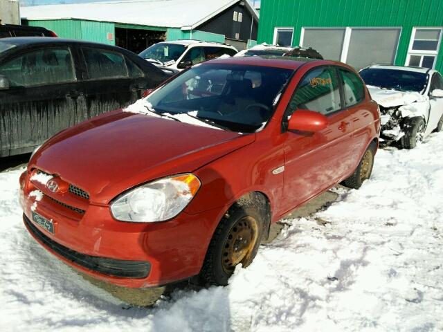 KMHCN35C08U098983 - 2008 HYUNDAI ACCENT BAS ORANGE photo 2