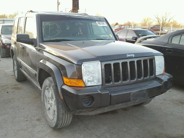 1J8HG48K86C293271 - 2006 JEEP COMMANDER BLACK photo 1