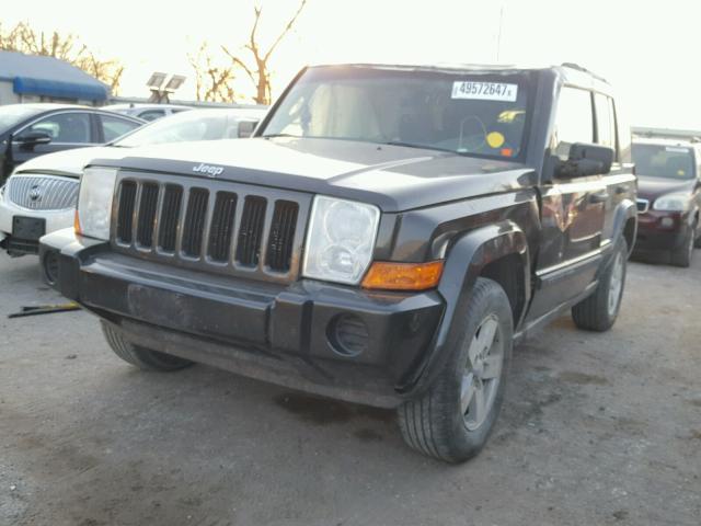 1J8HG48K86C293271 - 2006 JEEP COMMANDER BLACK photo 2