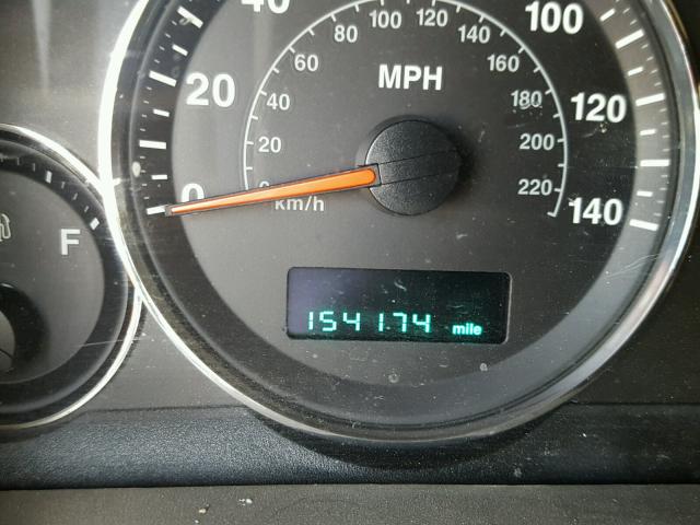 1J8HG48K86C293271 - 2006 JEEP COMMANDER BLACK photo 8