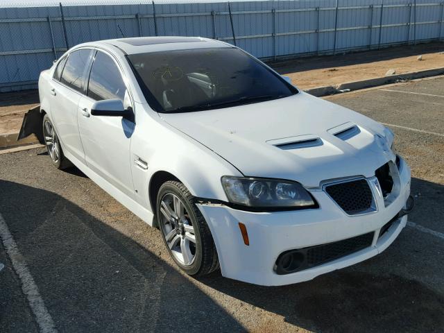 6G2ER57779L225451 - 2009 PONTIAC G8 WHITE photo 1