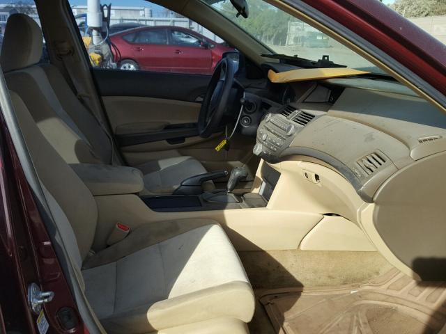 1HGCP26348A149041 - 2008 HONDA ACCORD LX MAROON photo 5