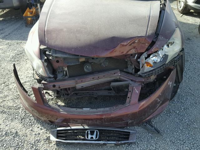 1HGCP26348A149041 - 2008 HONDA ACCORD LX MAROON photo 7