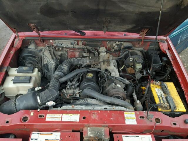 1FTCR10A5VUC47662 - 1997 FORD RANGER RED photo 7