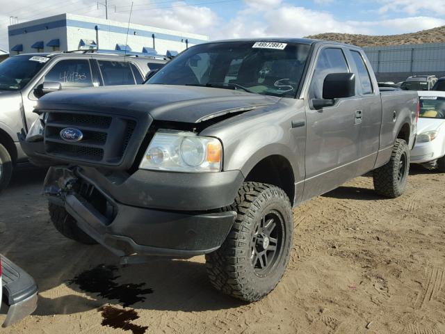 1FTRX14W38FB78887 - 2008 FORD F150 GRAY photo 2