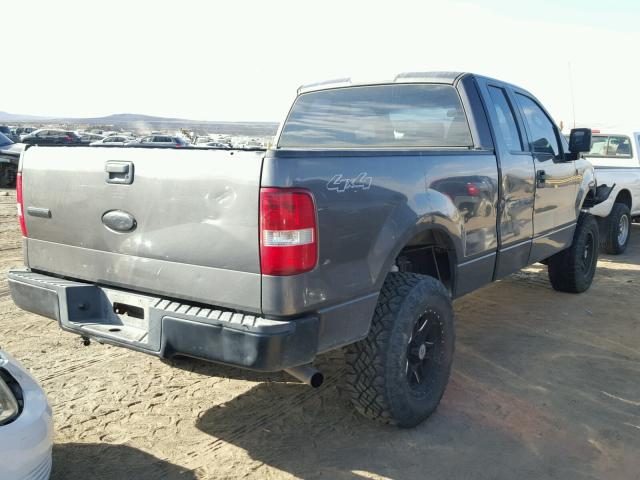 1FTRX14W38FB78887 - 2008 FORD F150 GRAY photo 4