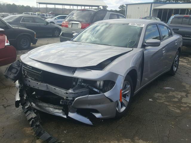 2C3CDXHG7GH166537 - 2016 DODGE CHARGER SX SILVER photo 2