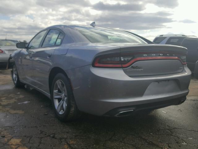 2C3CDXHG7GH166537 - 2016 DODGE CHARGER SX SILVER photo 3